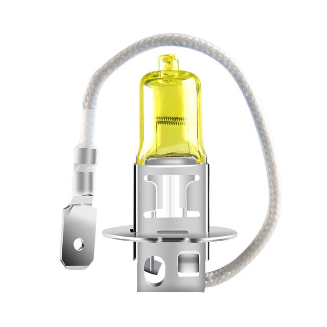 2pcs 55W 12V 2800K Yellow Halogen Bulbs H1 H3 H4 H7 H8 H9 H11 HB3 HB4 Fog Lights 1500LM Car Headlight: H3