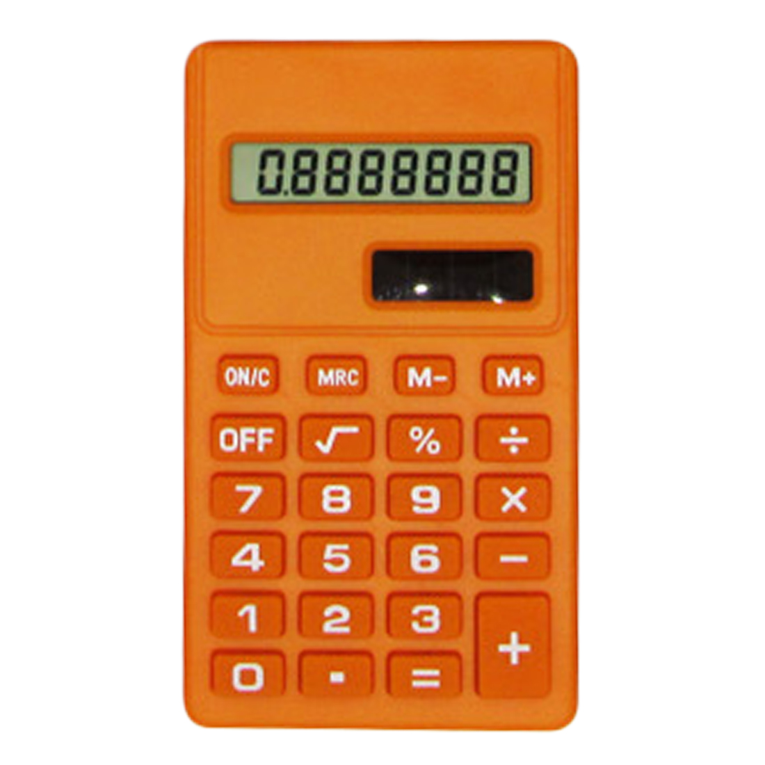 Etmakit Pro Cartoon Mini Calculator 8 Digits Display Dual Power Supply Cute Candy Calculadora Solar Hesap Calculatrice: Orange