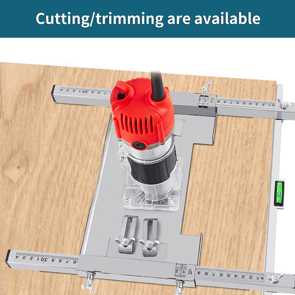 Scie circulaire multifonction électrique, bricolage, Guide de Machine, positionnement outils de planche à découper, outil de coupe de routeur pour le travail du bois