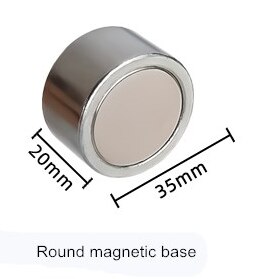 10W 24V/220V Waterproof Industrial Led CNC Milling Sewing Machine Working Light Flexiable Metal Soft Rod Clip/Magnetic Base Lamp: Round magnetic 24V