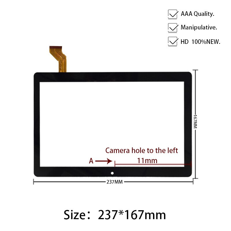 10.1 ''Inch Voor Capacitieve Touchscreen Digitizer Glas Sensor GT10JTY131 V4.0 V5.0