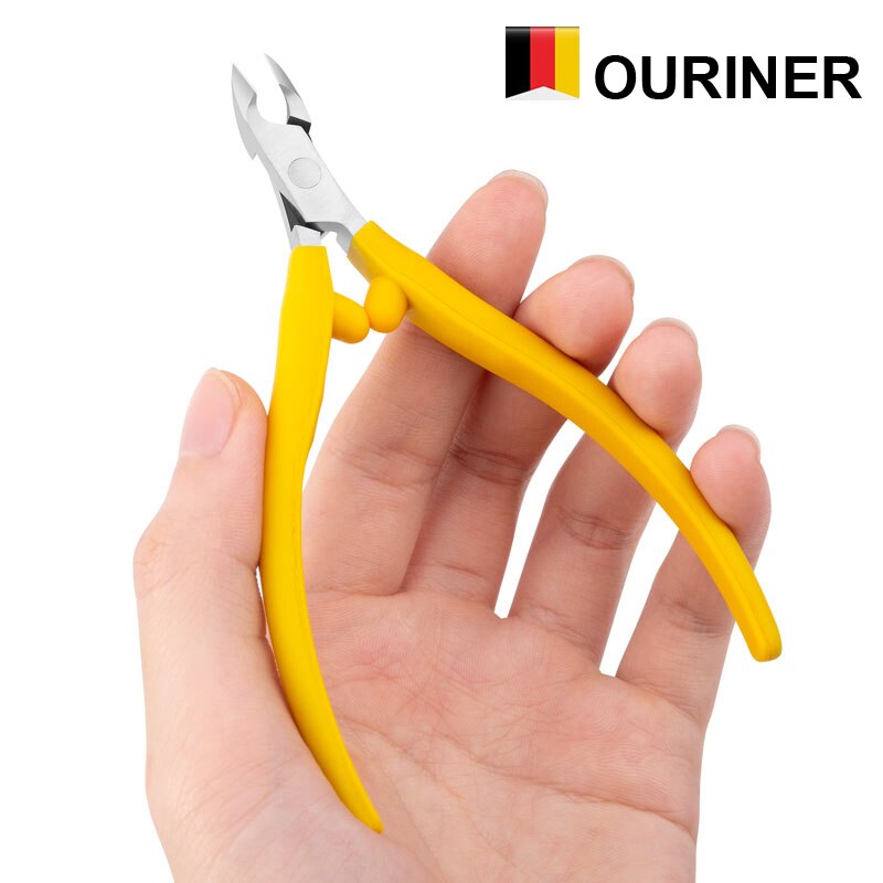 Ouriner-Alicates para cortar cutículas, herramientas para manicura y pedicura, removedor de piel muerta
