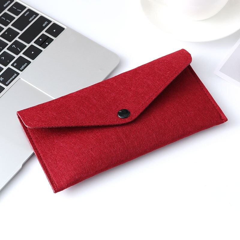 Felt Simple Envelope Wallet Multiple Uses High capacity Bags Big Size for phone and shopping or diy bags