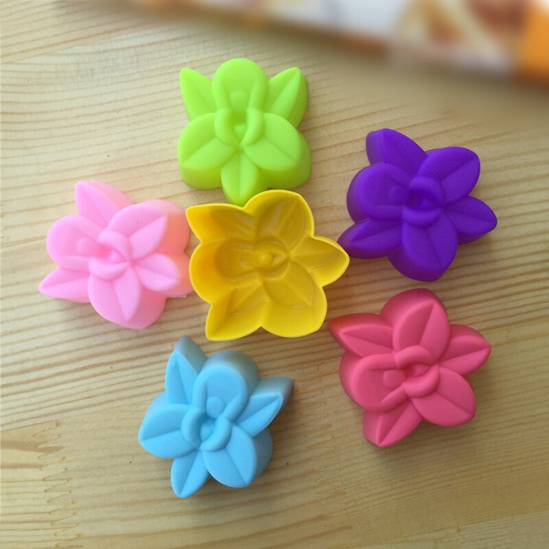 Silicone Baking Mold kitchen Tool Mould 5cm Orchid Horse Split Cup Cake Mold Orchid Baking Mold Cute Utensils Home Kitchen