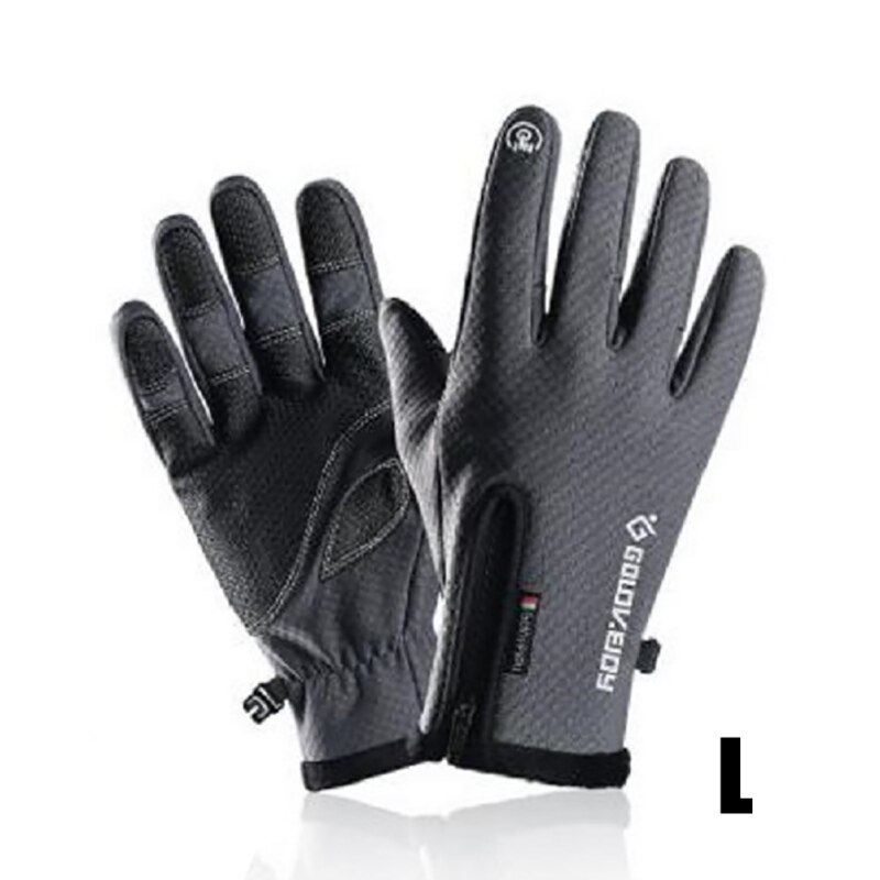 Guanti termici caldi invernali Touchscreen per biciclette guanti a dito pieno campeggio esterno escursionismo moto guanti antivento impermeabili #