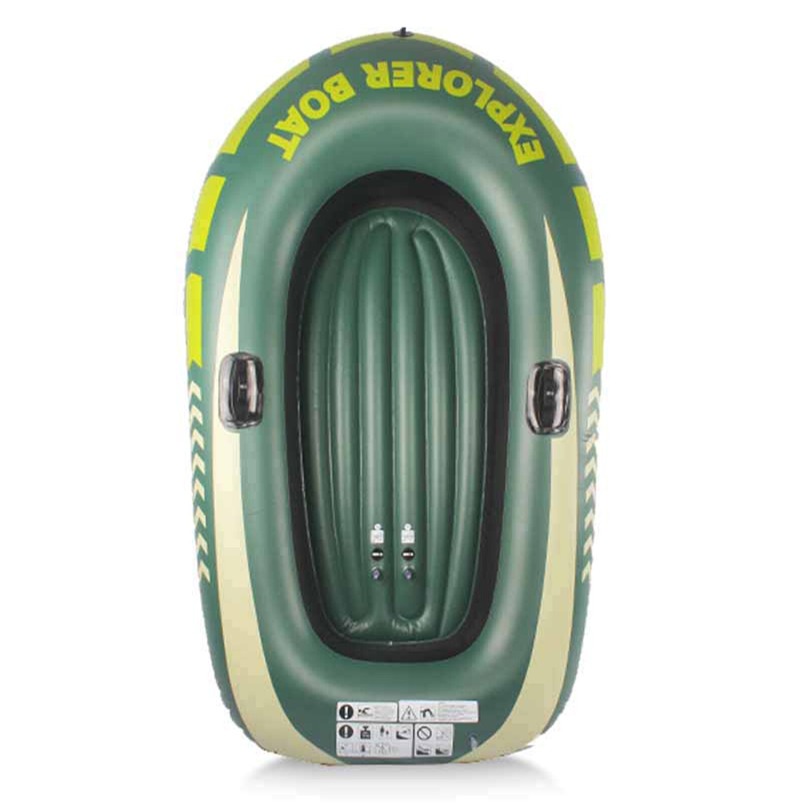 Professionele Pvc Kajak Kano Waterdicht Kajak Boot Kano Opslag Transport Stof Opblaasbare Boot Zwembad Vissersboot Rubber Boot: Green 2 person boat