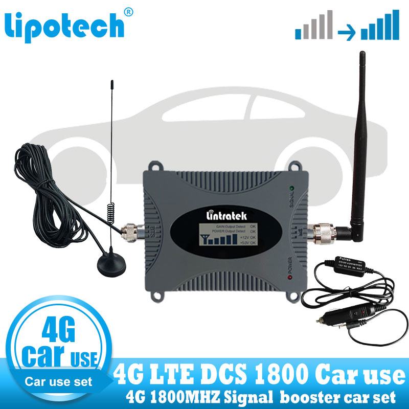 Amplificateur de communication cellulaire répéteur gsm 4g lte pour voiture lintratek amplificateur de signal dcs 1800 mhz répéteur gsm 4g