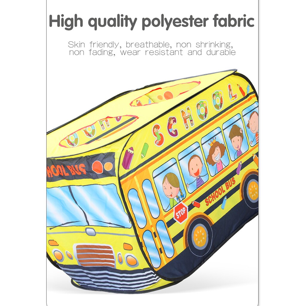 Opvouwbare Truck Spelen Tent Voor Kinderen Jongens &amp; Meisjes Playhouse Indoor Outdoor: school bus
