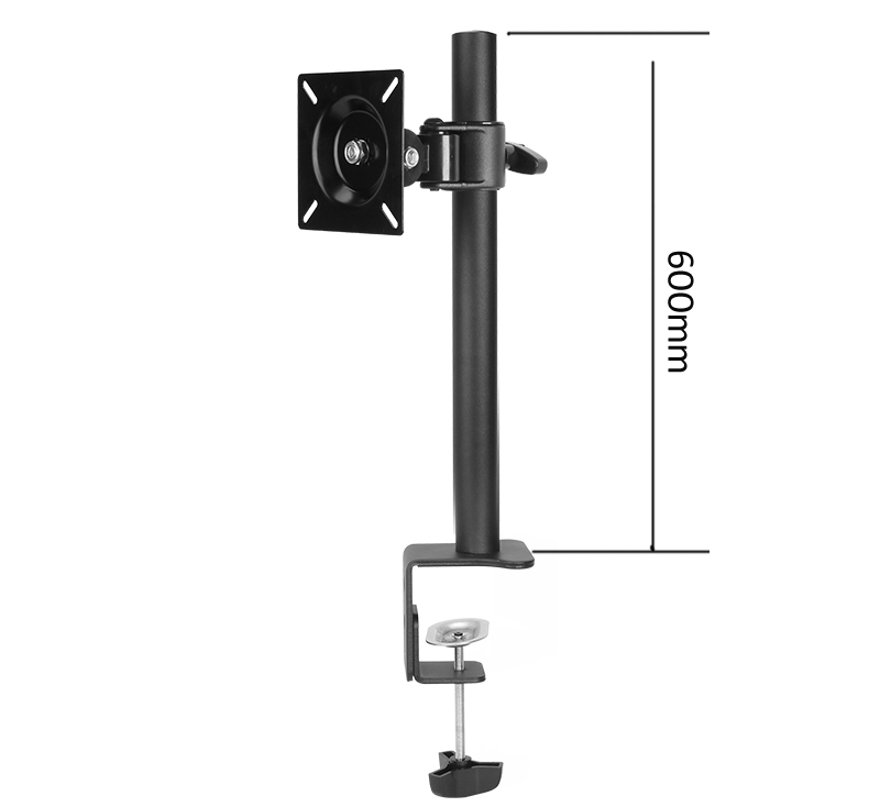 DL-T500-140 pivot rotate clamp base steel single computer monitor stand lcd monitor mount bracket desktop computer desk stand: DL-T500-160 BLACK