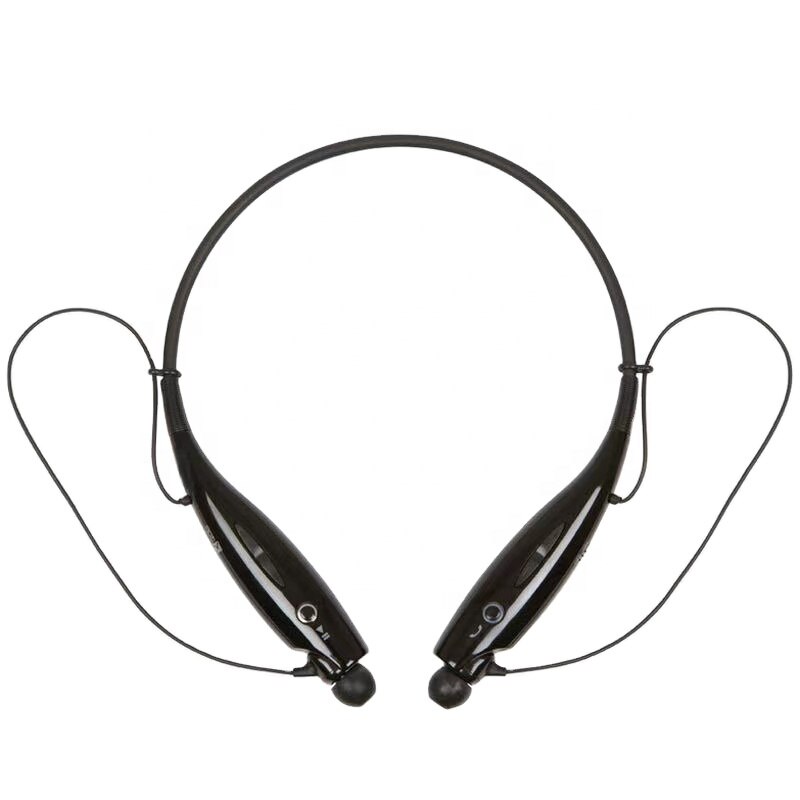 Neckband Stereo HBS730 Sports Bluetooth Earbuds Wireless Earphone Handsfree Headphone HD Call Waterproof With Mic For LG Samsung: black