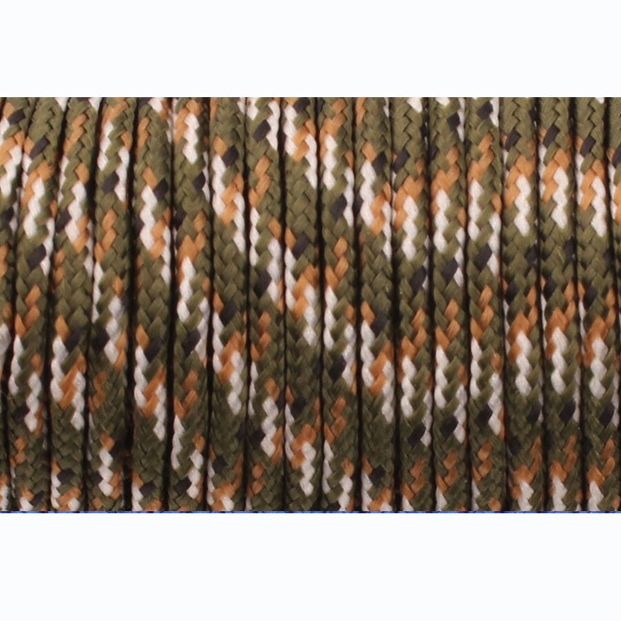 Camping Himmel Paracord 2mm 3 Strang paracord Ader draussen Camping Seil Fallschirm-schnur Schlüsselband Zelt Multifunktions Corda: Armee Grün camo / 50Meter