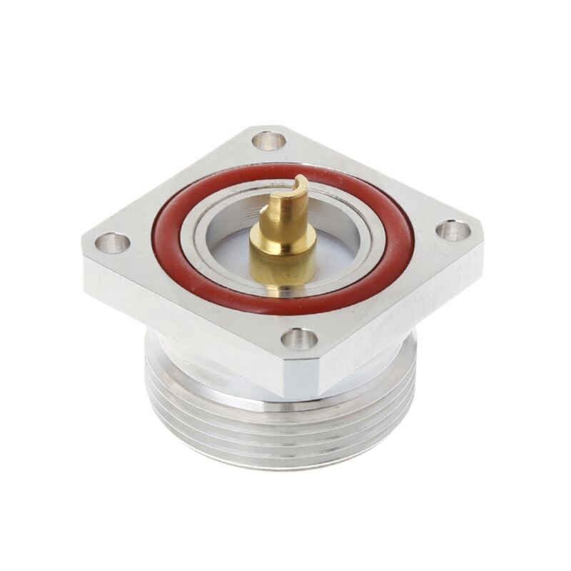 L29 7/16 Din Female Jack Center Connector With 4 Holes Flange Deck Solder Cup RF Coax Adapter