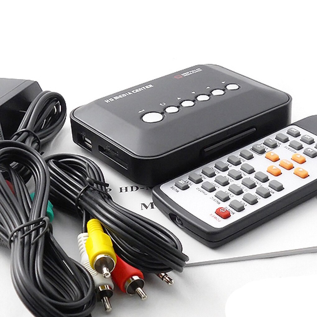 Mini Volledige HD1080P Mkv Hdd Hd Media Player Center Hd Av Vga Usb Sd Mmc Remote Controller Player Eu/ us/Uk/Au Plug