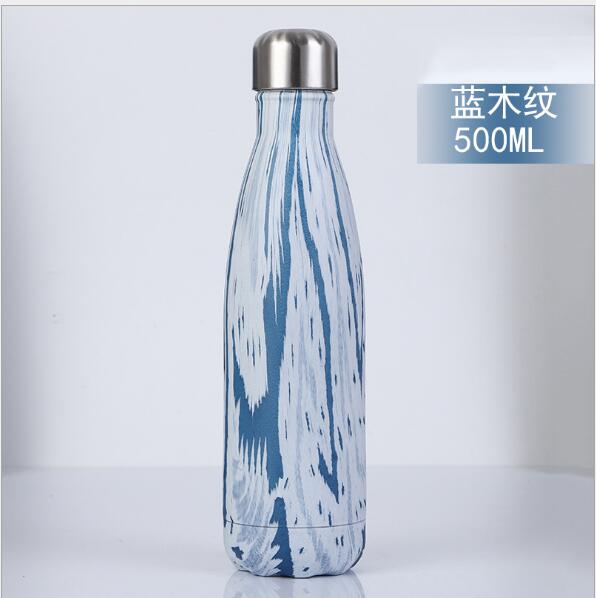 Hoge 500Mlwater Fles Verkleurd Rvs Drinkwaren Tour Outdoor Sport Lekvrije Afdichting Klimmen Water Fles: 5