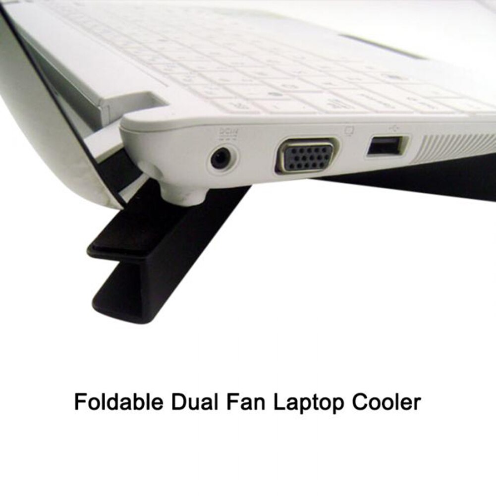 Datorkylare bärbar mute usb pc bärbar dator värmeavledning kylare dubbel kylfläkt