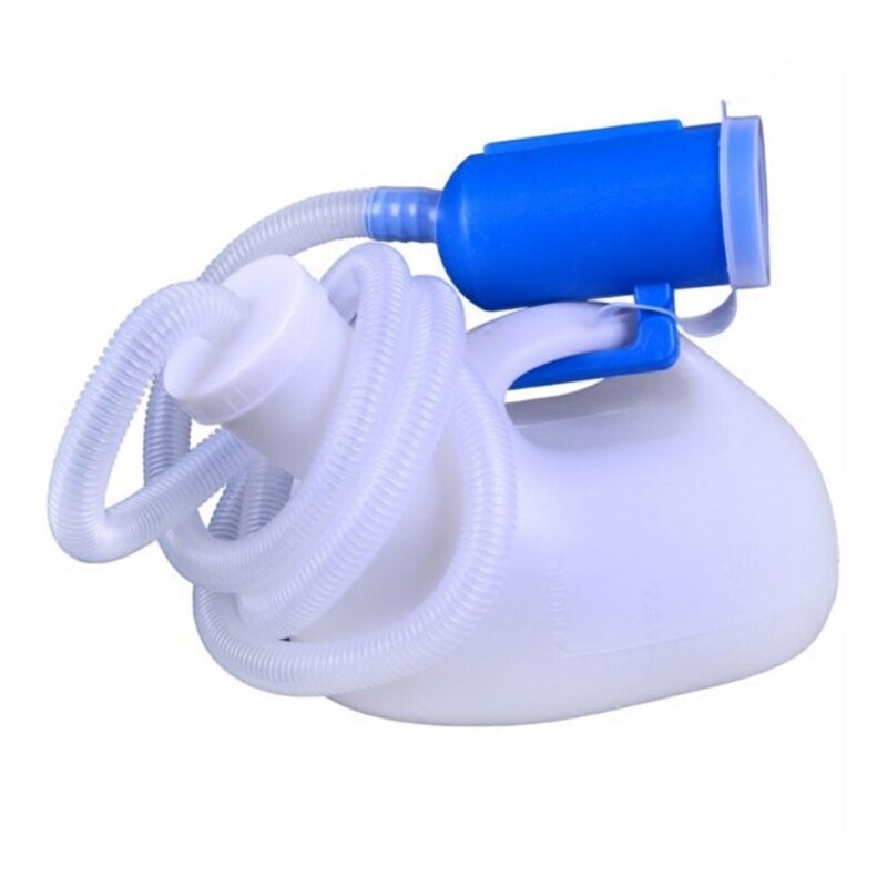 Men Reusable Pee Jug Male Urine Bottle Tube with Lid Portable Thicken Men's Pot H55B