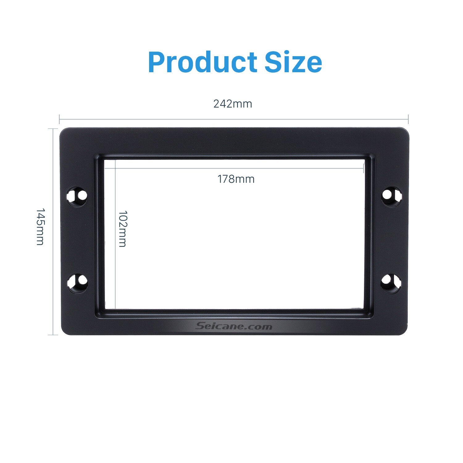 Seicane-Fascia stéréo Double Din | Pour 1998 + SAAB 95, pour tableau de bord CD DVD GPS adaptateur raccord cadre Radio