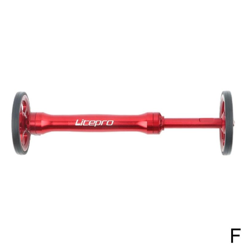 Small Cloth Folding Bike Modification Aluminum Alloy Easy Rod Folding Wheel Bicycl Rod Telescopic Extension Litepro Wheel E A2f9: F