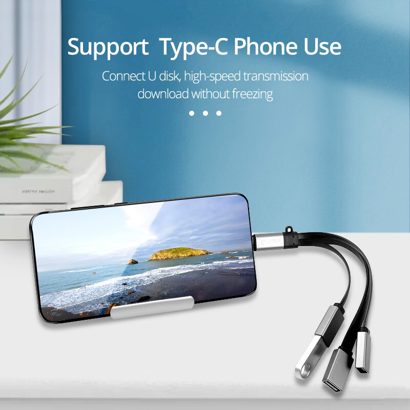 3 In 1 Usb Type C Kabel Otg Adapter Usb 3.0/2.0 Verlengkabel Voor U Disk Converter printer Voor Samsung Macbook Notebook