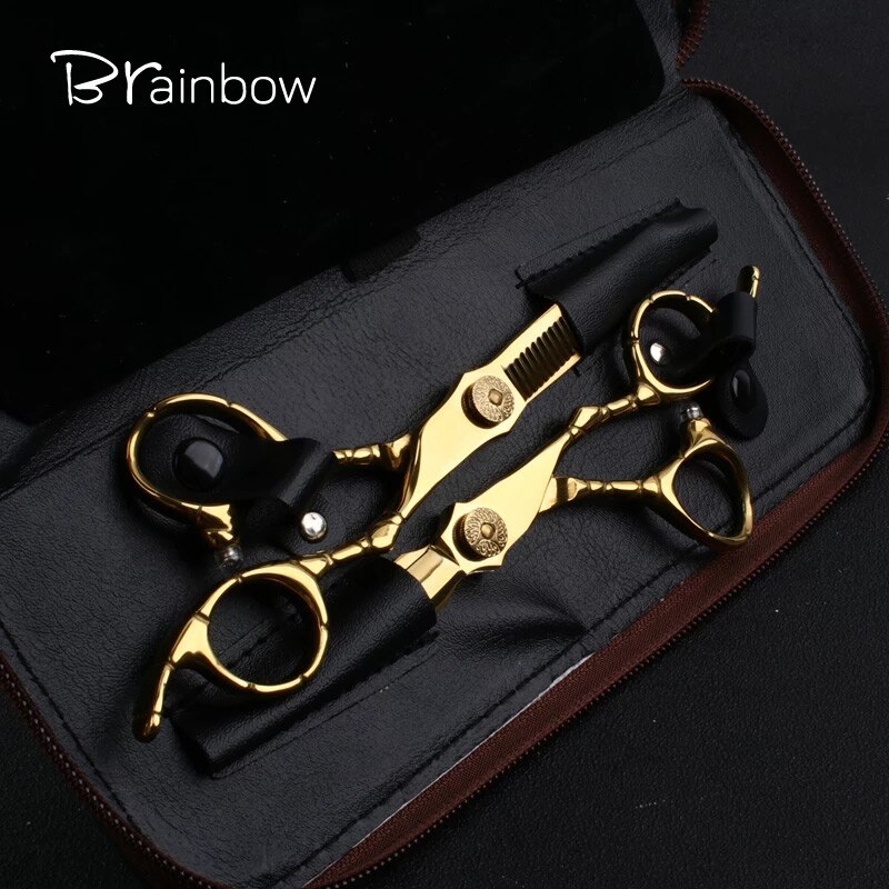 Brainbow 6' Hair Scissors 6cr13 Super Hairdressing Barber Scissors Thinning Cutting Shears Haircut Hair Style Tools