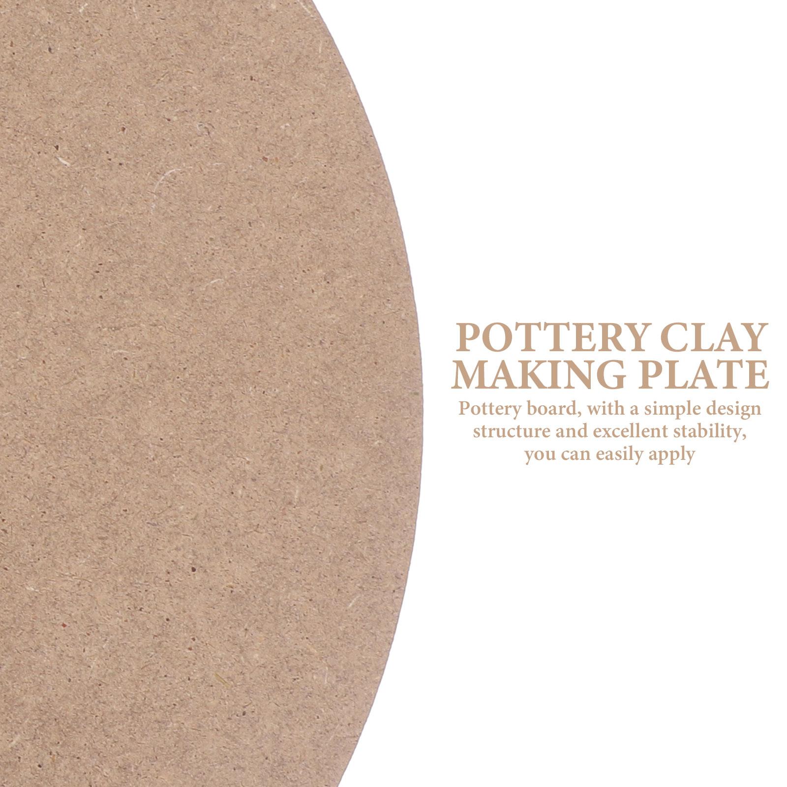 Pottery Drying Board 30cm Clay Crafts Drying Board Pottery Making Mat Sculpture Base Plate Ceramics Wheel Bat Unfinished Circles