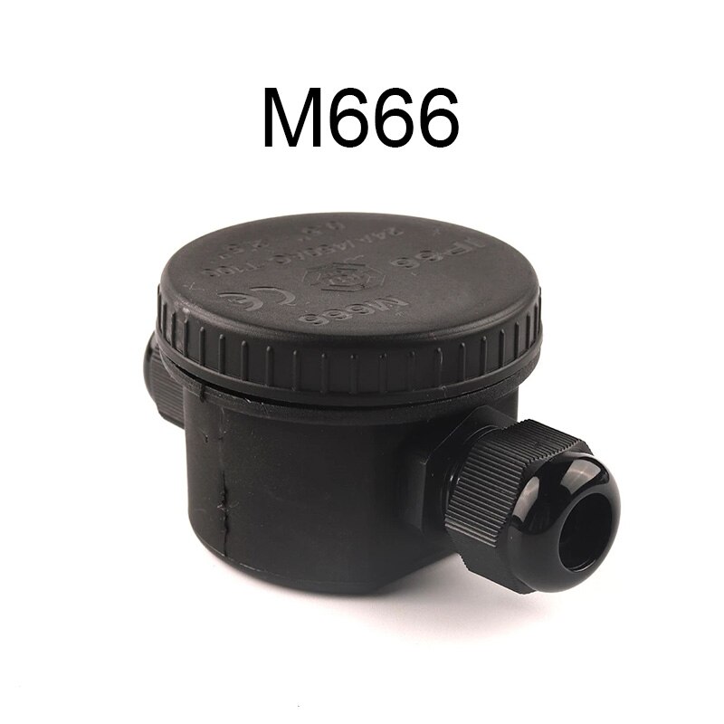 2 Way Electrical Outdoor Waterproof IP66 Electrical Cable Wire Connector Round Junction Box With Terminal Light Accessories
