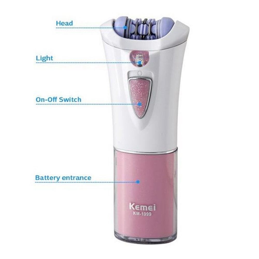 Kemei km-1999 Women Epilator Electric Hair Removal Female Body Face Underarm
