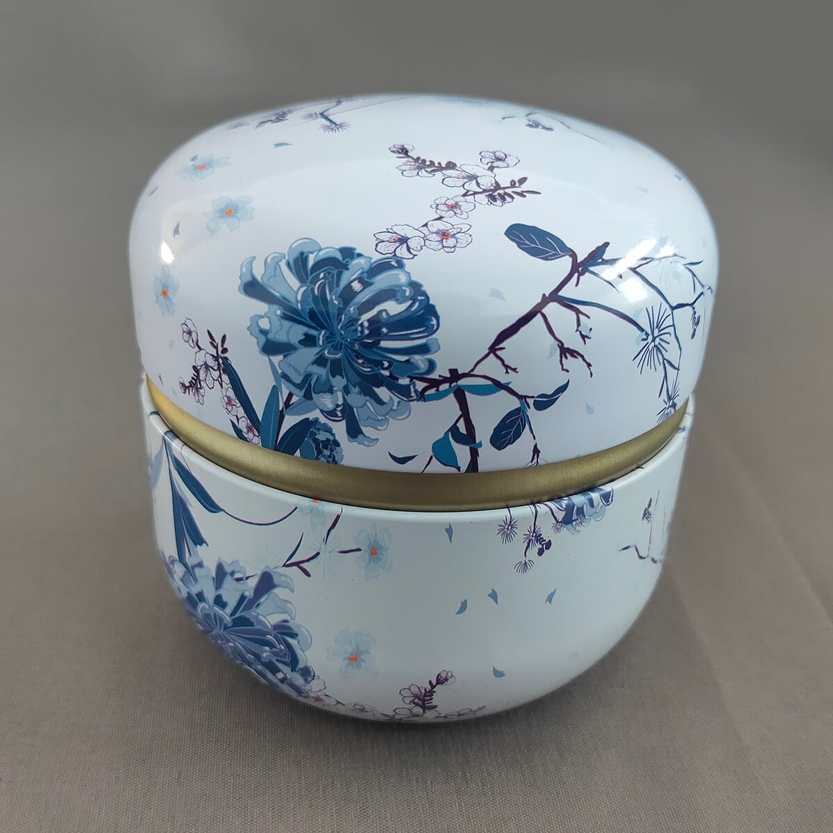 Mini Tea Storage Containers Tea Coffee Tins Flowers Pattern Food Storage Box for Herb Candy Chocolate Sugar Spices Candle: style 11