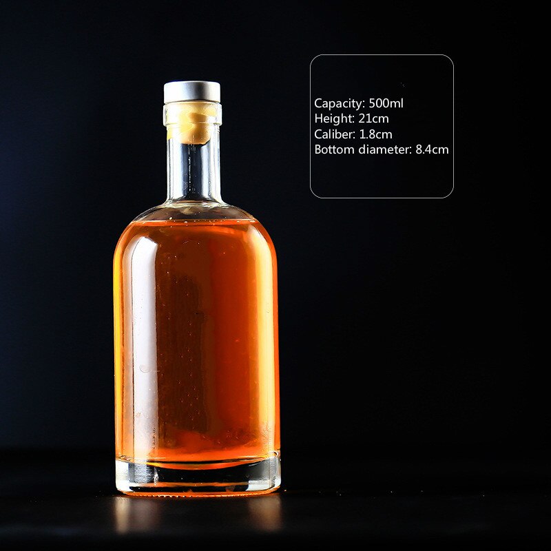 200-750ml Handmade Vodka Wine Bottle Fruit Wine Bottle Sake Rice Hip Flask Tea-Seed Oil Spice Jar Keep Fresh: 500ml