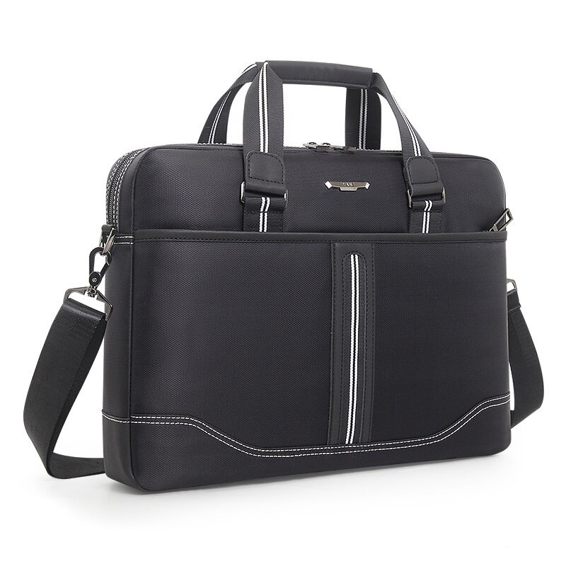 15.6 inch Laptop Waterproof Oxford Black Briefcase: Default Title