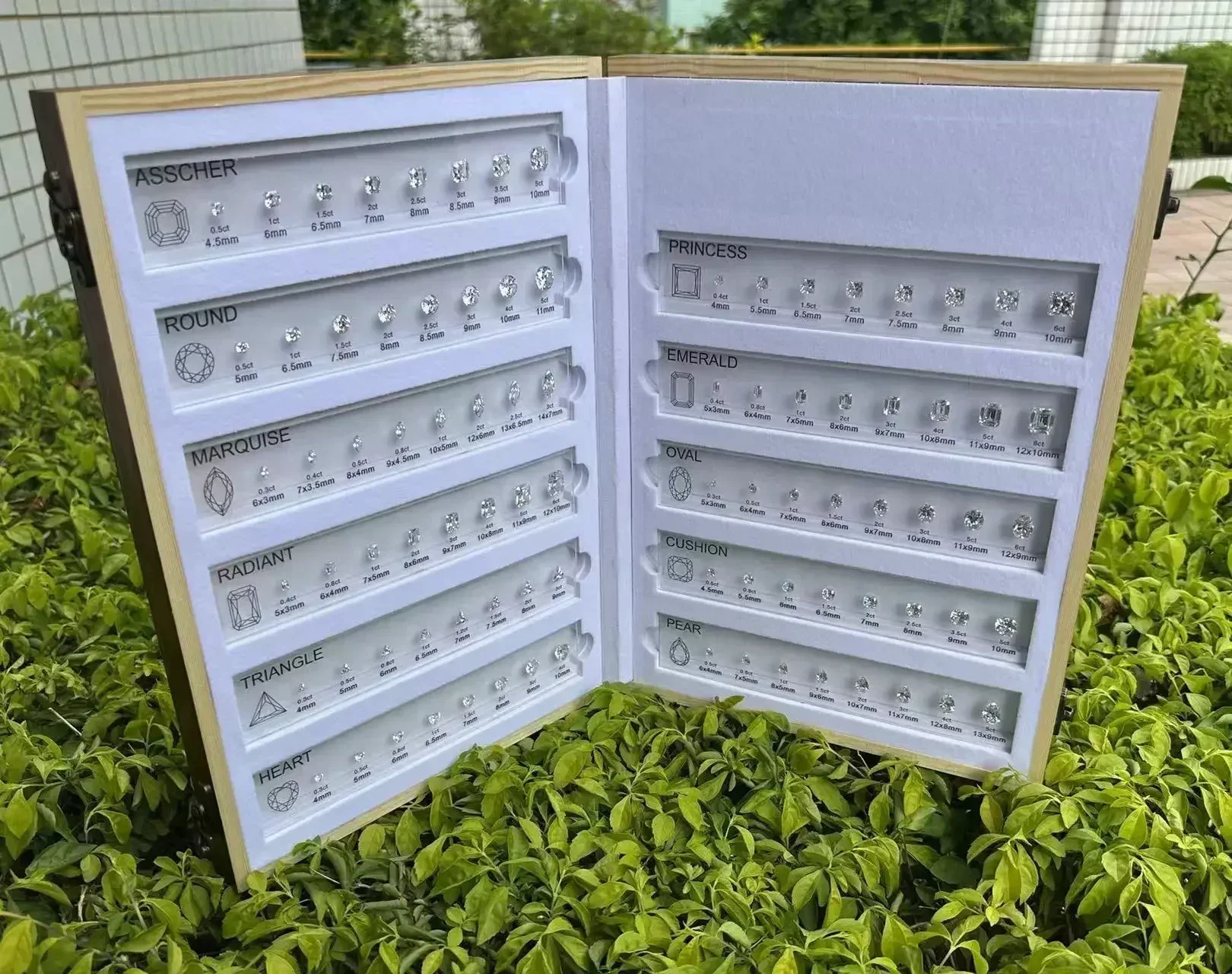 Grade Tester Tools Gemstones Diamond Tools Size Reference Color Clarity Shape Master Stone Set For Jewelry MakingHMJ