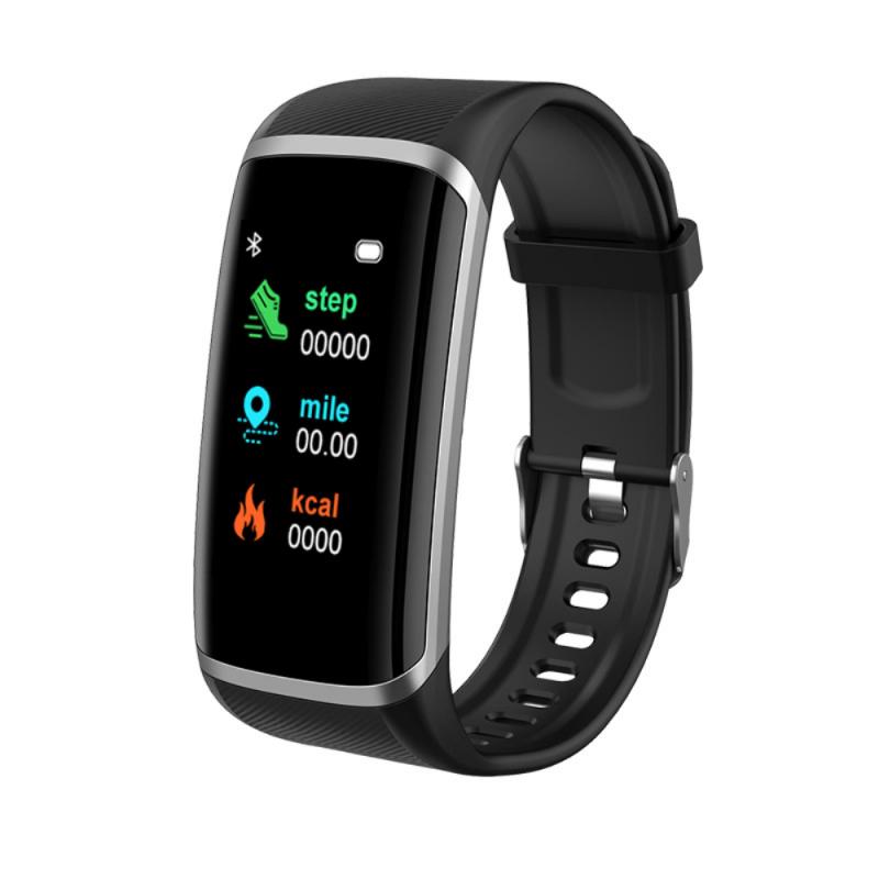 M8 Smart Armband Körper Temperatur Überwachung Smart Armband Smart Band Herz Rate Blutdruck Atmung Rate Armband: Black