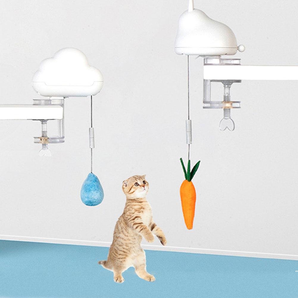 Electric Funny Cat Toy Funny Cat Toys Bottom Toys For Cat Plastic Spring Rod Intelligence Toy Interactive Toy Perfect For Cats