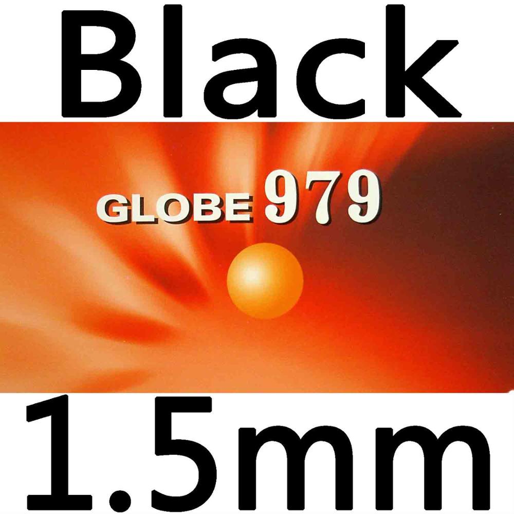 Globo 979 Chop + ataque largo Pips-Out ping pong goma con esponja: black 1.5mm