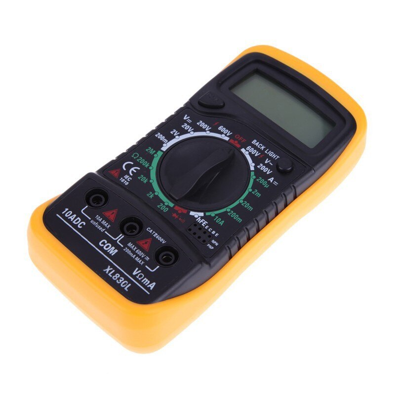 Flexsteel Backlight Digital LCD Multimeter Voltmeter Ammeter XL830L AC DC Ohmeter Meter Volt Tester Temperature Measurement
