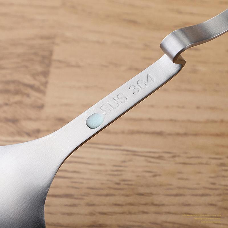 Cuchara ranurada de acero inoxidable con en forma de Z, cuchara para sopa, colador, olla , filtro de cazo, utensilios de cocina