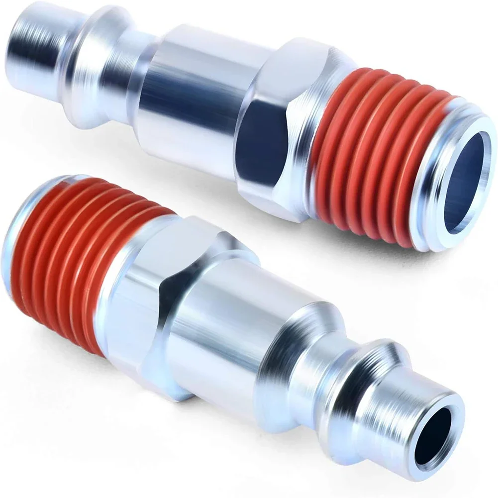 Adaptateur de tuyau d'air mâle, 1/4 "NPT pour tuyauterie, outils pneumatiques, raccord de ligne d'air, connecteur à dégagement rapide de compresseur, 5 pièces