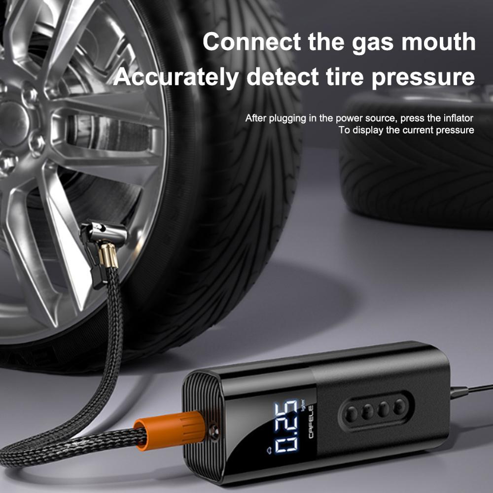 Protable Electric Car Air Compressor Car Air Pump Digital Pressure Gauge Mini Tire Inflator Auto Tyre Pump High Pressure Tire