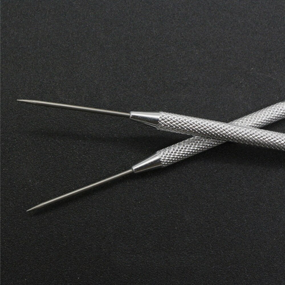2PCS Clay Needle Tools Diy Tool Pottery Sculpture Carving Aluminum Rod Punch Needles Modeling Detail Tools Pottery Sculpture Nee