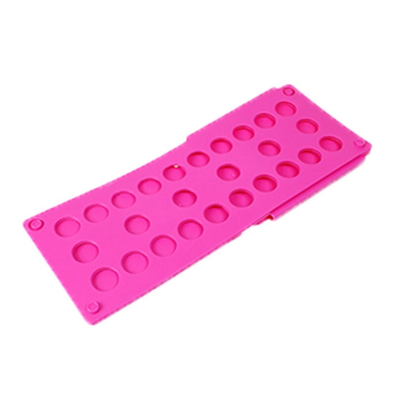 1pc plast multifunktionella barnkläder vikbräda spara tid magi snabb hastighet t-shirt kläder lätt att vika organisera: Rosröd