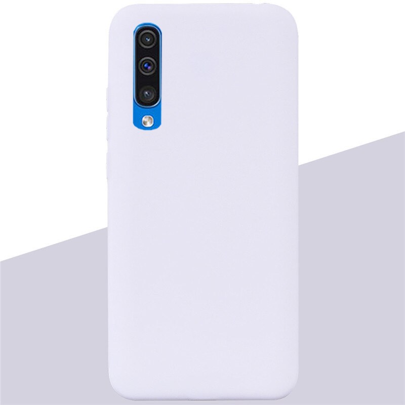 Für Samsung Galaxy A50 Fall Silikon Transparent Zurück Abdeckung Telefon Fall Für Samsung A50 A505 A505F SM-A505F EINE 50 Weichen TPU Fall: 16 White