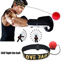 1Pcs Head-Mounted Boxing Reflex Speed Punch Ball To Improve Reaction Force Hand-Eye Training Set Muay Thai Boxing Punching Ball