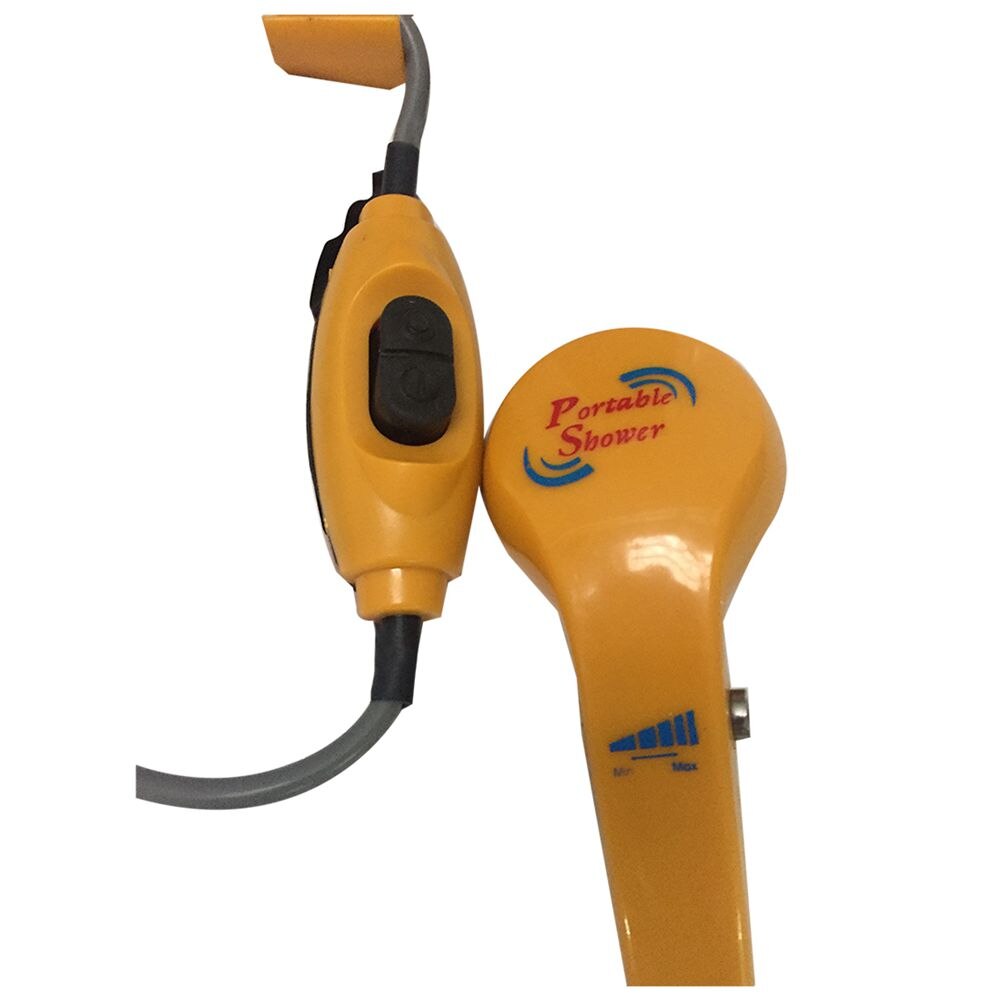 Elektrisk udendørs bærbar vandpumpe bruser med slange brusehoved rejse camping