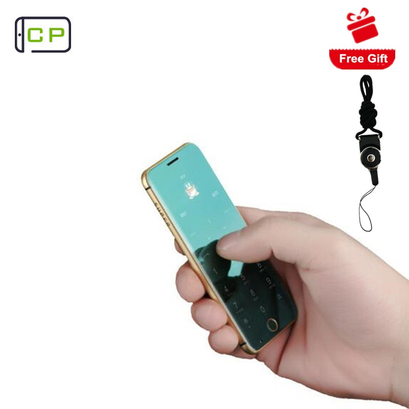 Originele Anica A16 mini mobiele Telefoon Ultradunne Luxe telefoon speler Bluetooth 1.63inch credit card mobiele telefoon met MP3
