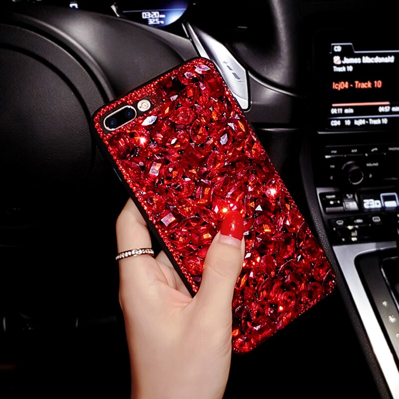 Luxus Frauen 3D Bling Handgemachte Strass Diamant Telefon Abdeckung Fall Für Samsung a50 a70 s8 s9 a40 a20 s10 plus telefon fall