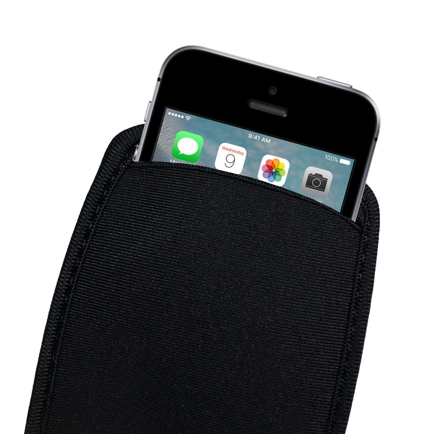 Zwarte Zachte Flexibele Neopreen Beschermhoes Tas Voor Iphone Se 5 5S 5C Beschermen Mouwen Pouch Case Voor Iphone 4 4S