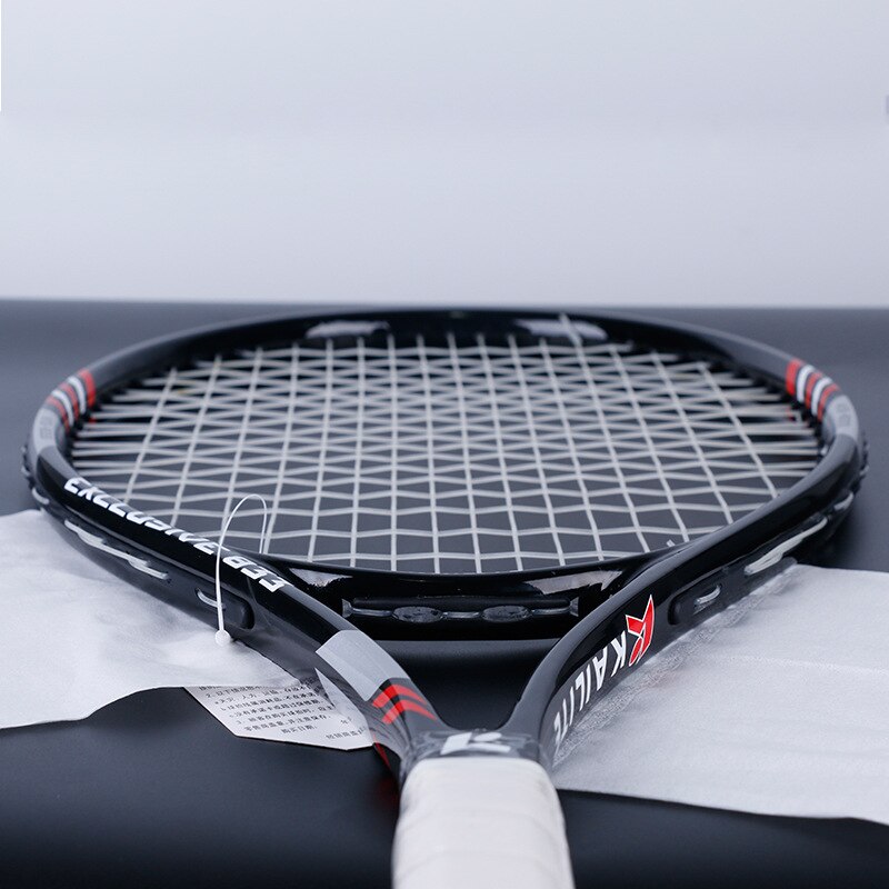 Raqueta De Tenis De aleación De aluminio y carbono, raqueta De entrenamiento Unisex De raqueta De Tenis con bolsa De agarre libre