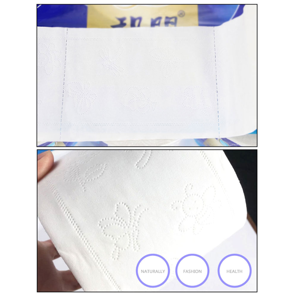 10 ruller toalettpapir 4- lag tykkere søtt trykk tremasse rull papir baderomspapir håndkle husholdnings fuktbare toalettpapir  ma20