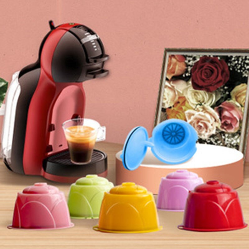 Coffee Machine Filter Plastic Reusable Refillable Coffee Filter Capsule Cup for Dolce Gusto Machines Cafe Kitchen Gadgets
