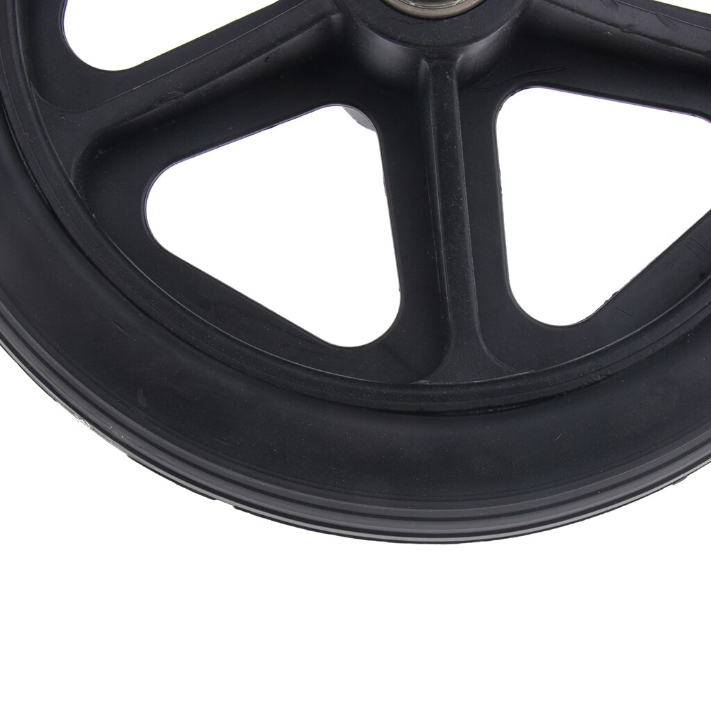 2 pièces fauteuil roulant roues avant roulette pièce de rechange noir 7 pouces 5/16 roulement 5 rayons